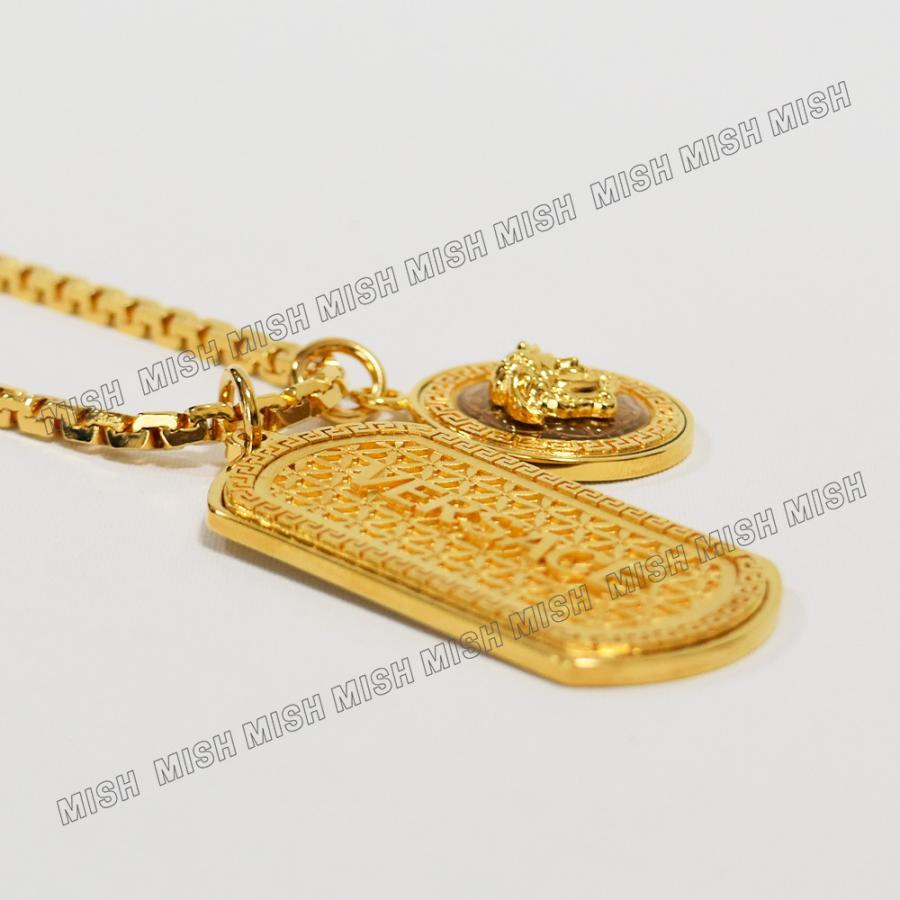 VERSACE ネックレス ロゴドックタグ ヴェルサーチ メデューサ DG14698