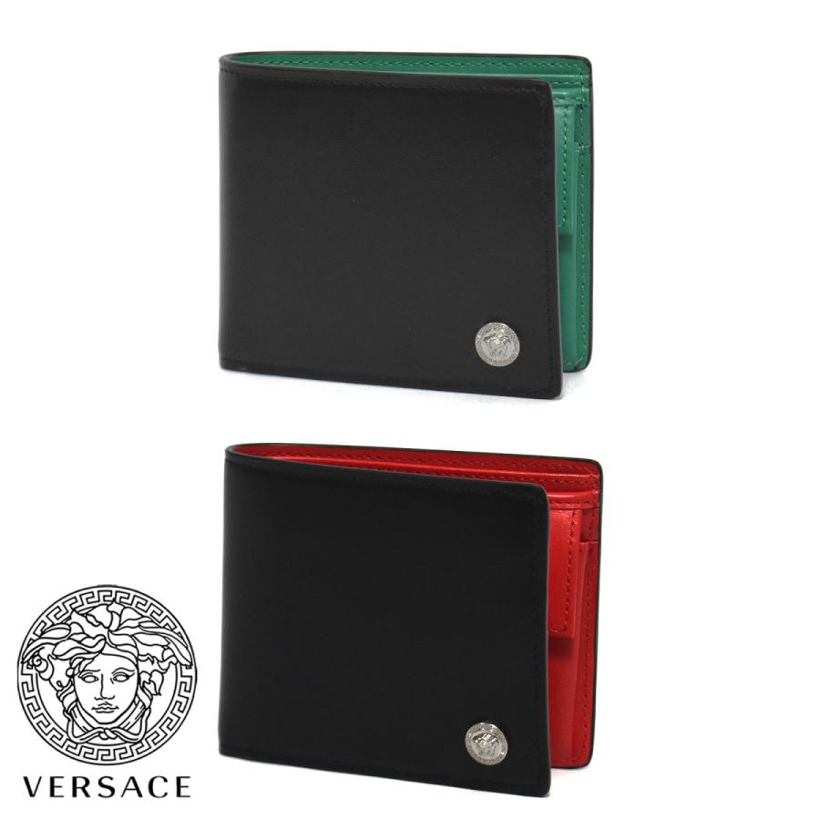 VERSACE ヴェルサーチ 財布 本革 メンズ バイカラー メデューサ 