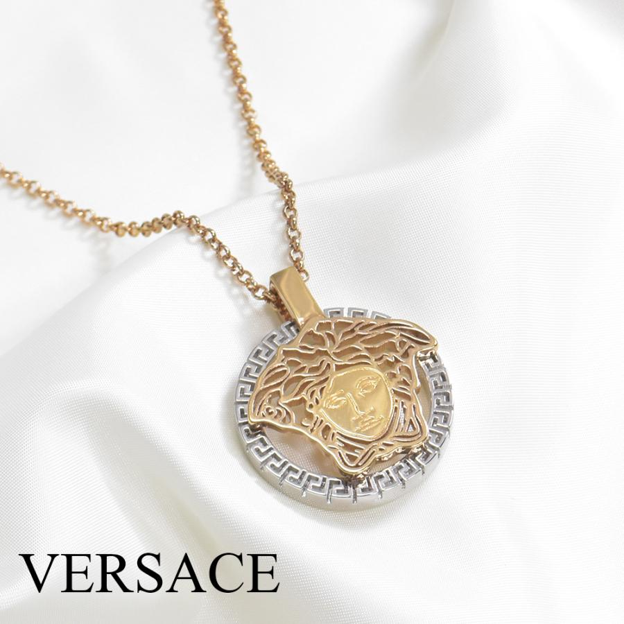VERSACE ツートーンタッチメデューサネックレス 10008691A00620 