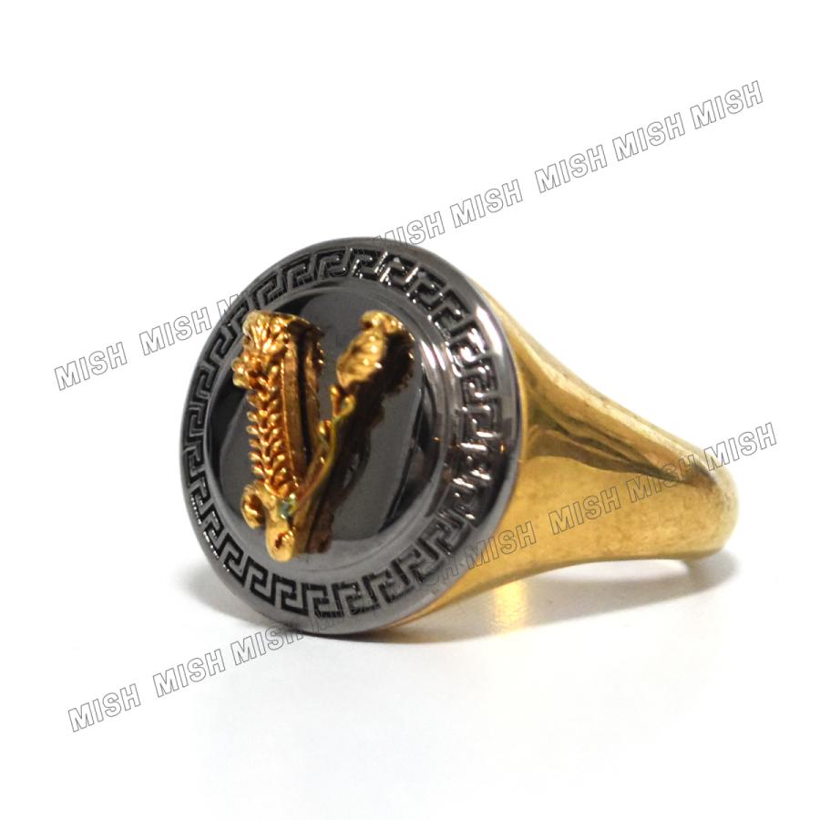 【未使用】VERSACE ゴールド VERSACE VIRTUSリング 楽天市場】ヴェルサーチ 指輪 リング ゴールド メンズ VIRTUS
