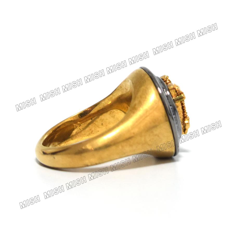 ヴェルサーチ 指輪 ゴールド VIRTUS リング レディース Size 11 VERSACE VIRTUS リング ゴールド 指輪 ヴェルサーチ 1008779