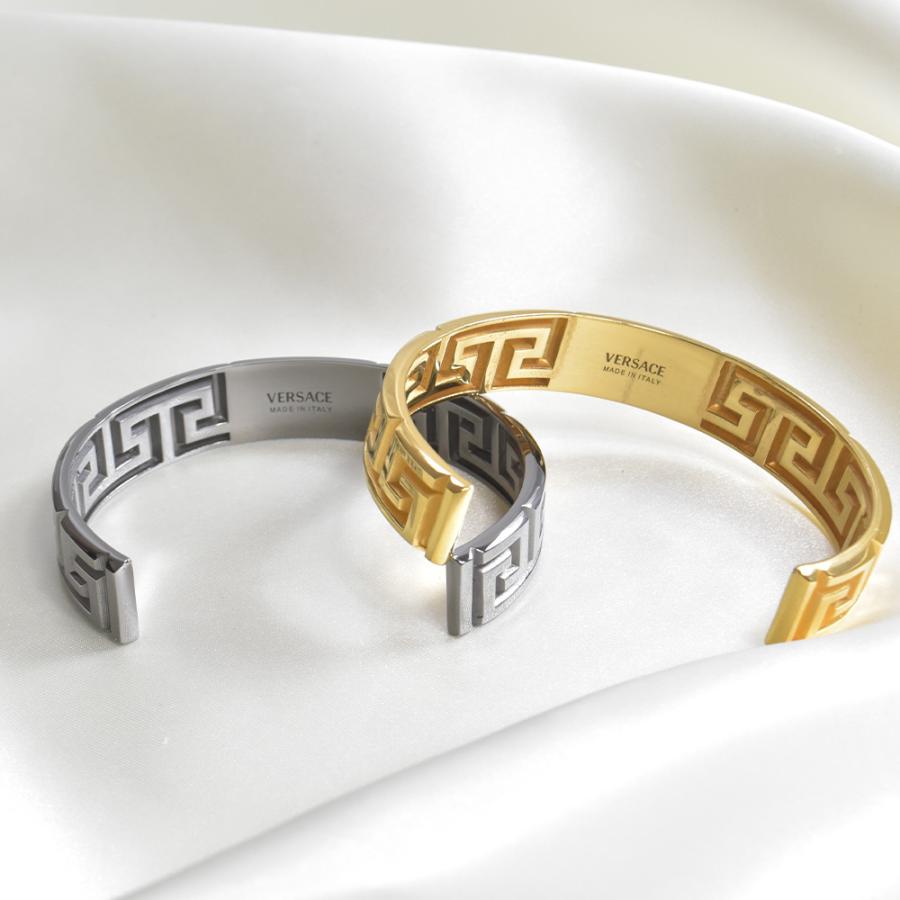 ヴェルサーチ ブレスレット メンズ ブランド シルバー 金色 ゴールド 太め バングル VERSACE DG05618 ブレスレット メンズ ブランド シルバー 金色 ゴールド 太め バングル VERSACE