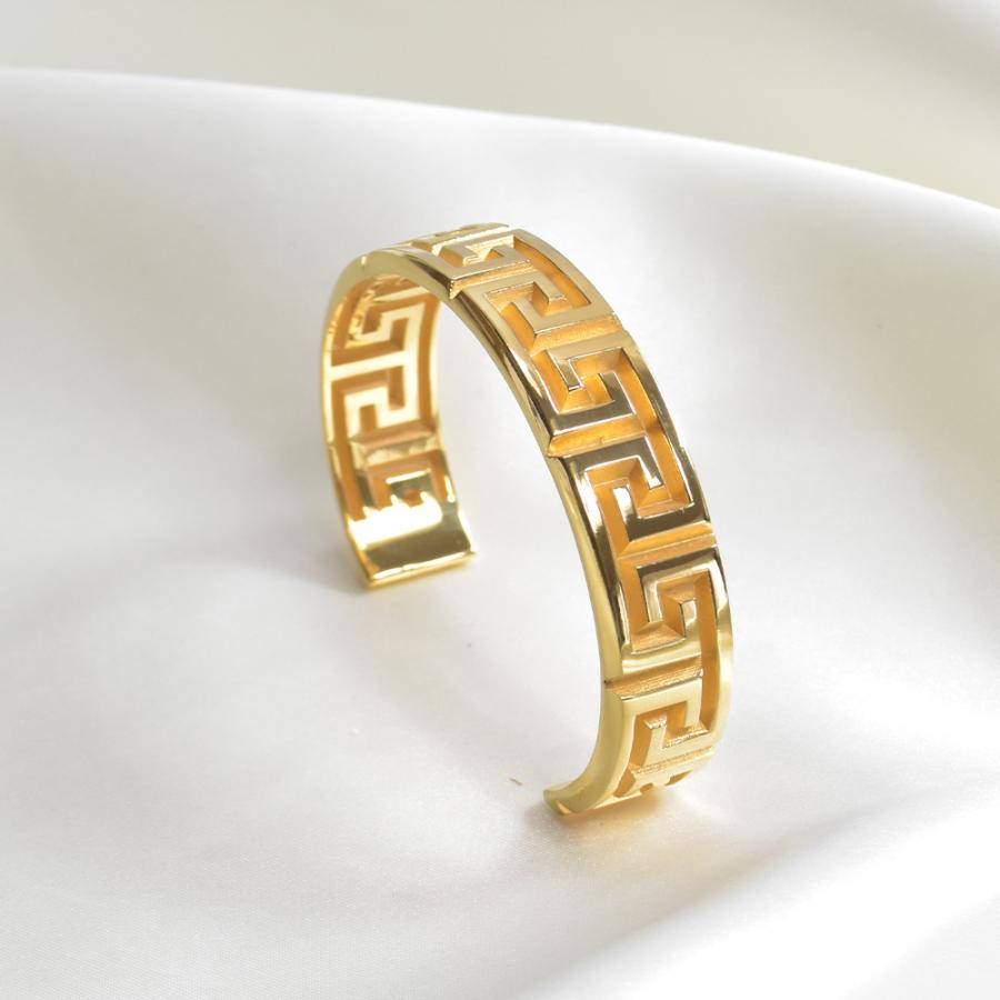 ヴェルサーチ ブレスレット メンズ ブランド シルバー 金色 ゴールド 太め バングル VERSACE DG05618 ブレスレット メンズ ブランド シルバー 金色 ゴールド 太め バングル VERSACE