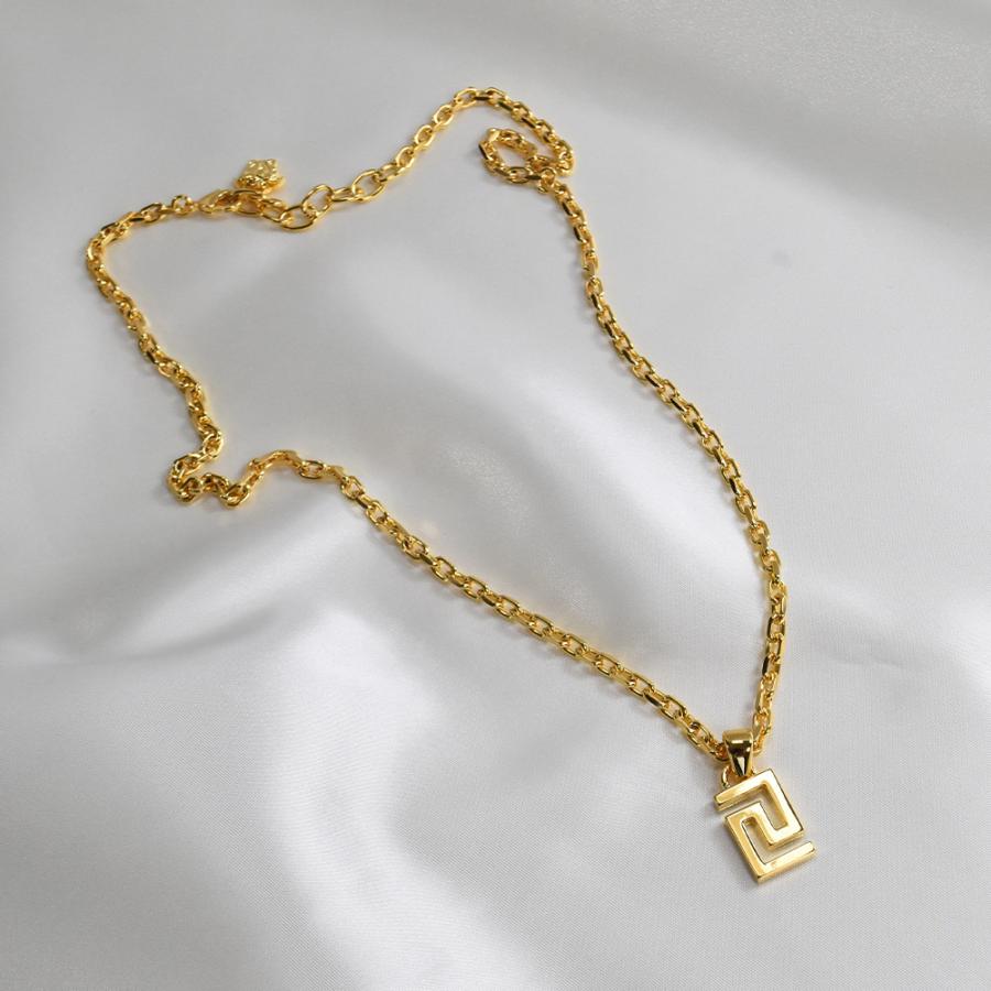 VERSACE ヴェルサーチ ネックレス メンズ ブランド グレカ VERSACE ヴェルサーチ ネックレス メンズ ブランド グレカ