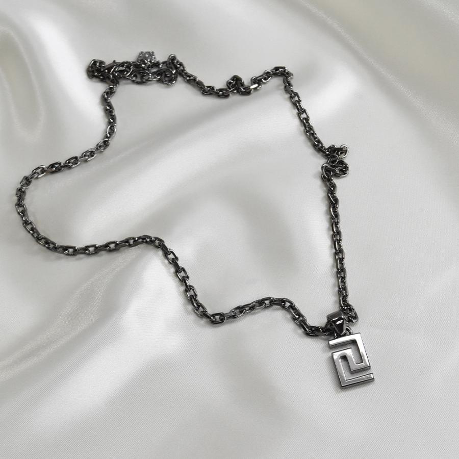 VERSACE ヴェルサーチ ネックレス メンズ ブランド グレカ VERSACE ヴェルサーチ ネックレス メンズ ブランド グレカ
