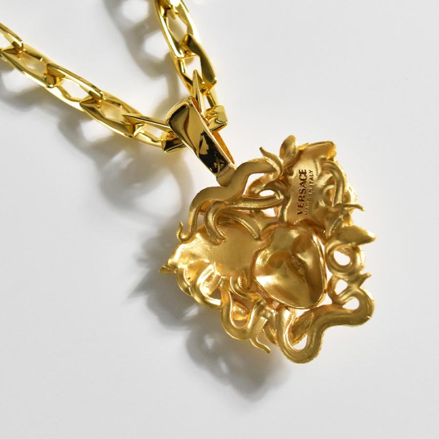 ヴェルサーチ VERSACE ネックレス BIGメデューサ メンズ ゴールド