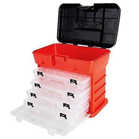 【2021年製 新品】 Tool 特別価格Storage Box Compartmen好評販売中 Top Main With Organizer Multipurpose Portable - その他アウトドア用品