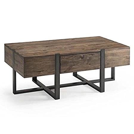 特別価格Prescott Modern Reclaimed Wood Condo Rectangular Coffee Table in Rustic Hon好評販売中 コーヒードリッパー