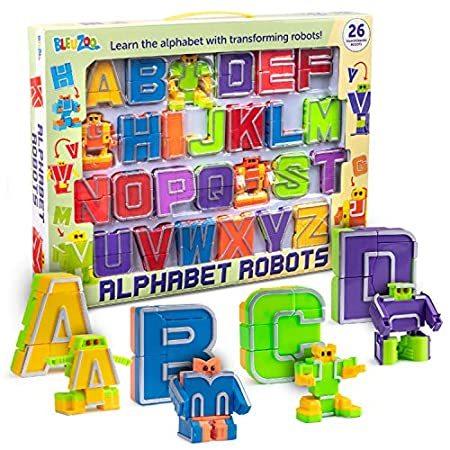 2021新商品 特別価格BleuZoo Alphabet Pr好評販売中 Letters ABC Educational Alpha-Bots Figure Action Robots 知育玩具