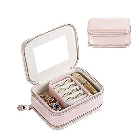 おトク情報がいっぱい！ and Organizer Jewelry Box, Jewelry 特別価格Portable Storage (Pink)好評販売中 Travel for アクセサリーケース