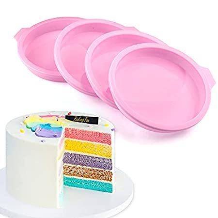 品質が 6 Pan Cake Lovestia 特別価格HYGJ Inch Reusab好評販売中 Pan Bakeware Non-Stick Silicone, Round 洋菓子型、パン型