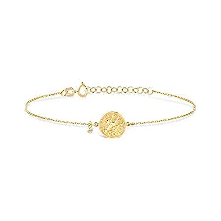 特別価格GELIN Diamond Cancer Zodiac Bracelet in 14K Yellow Gold for Women好評販売中 その他帽子