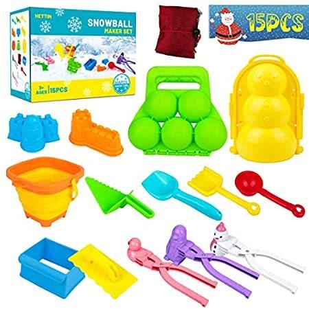 人気新品入荷 特別価格HETTIN fo好評販売中 Maker Snowball Handles, with Toys Snow Toys, Maker Snowball 15pcs スポーツ玩具