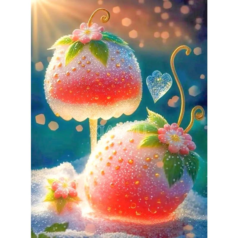 ダイヤモンドアート　ダイヤモンド絵画 ダイヤモンドアート 四角 2枚セット 幻想城 ファンタジー