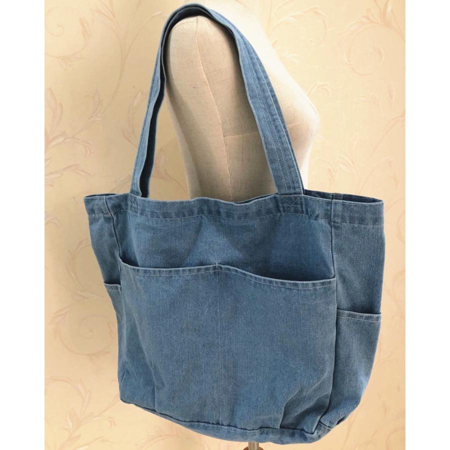 デニム バッグ レディース メンズ 子供 兼用 トートバッグ マザーズ