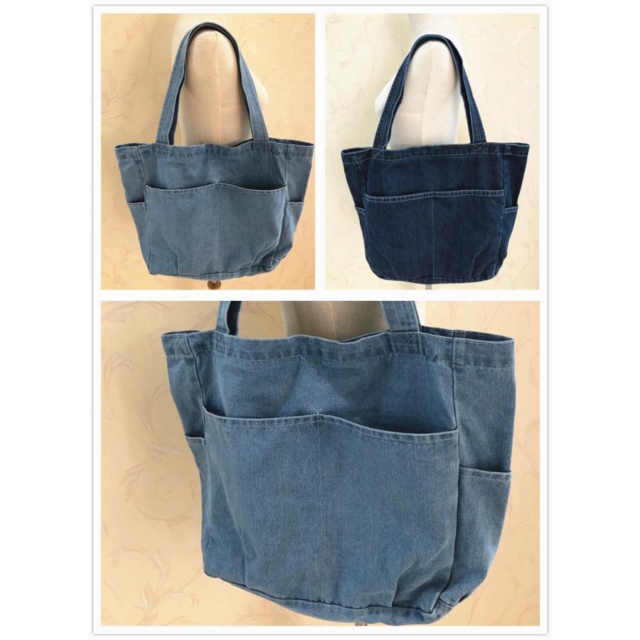 デニム バッグ レディース メンズ 子供 兼用 トートバッグ マザーズ