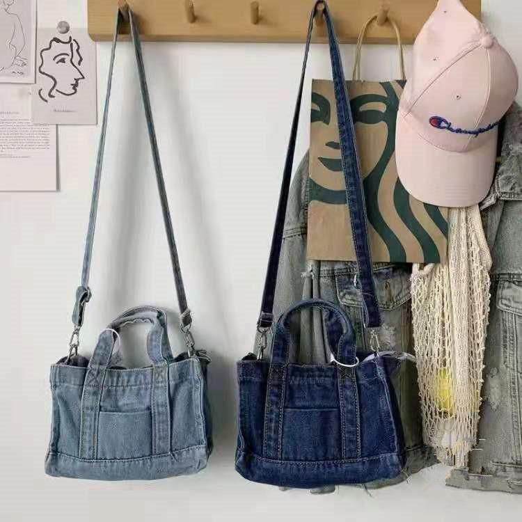 デニム バッグ レディース 子供 兼用 トートバッグ ショルダーバッグ