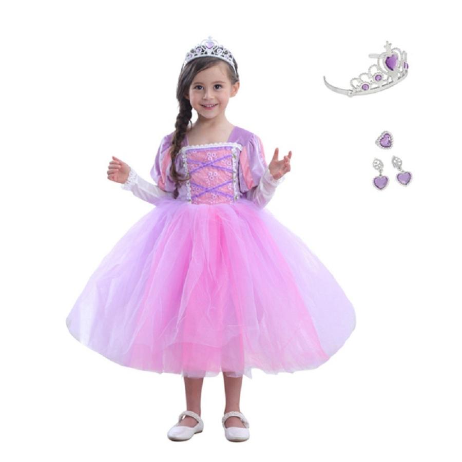 こども 長袖 コスチューム ドレス 塔の上のラプンツェル ラプンツェル 3点セット キッズ 女の子 ハロウィン コスプレ 衣装 クリスマス プレゼント Ms Cs142 Miso A Miso 通販 Yahoo ショッピング