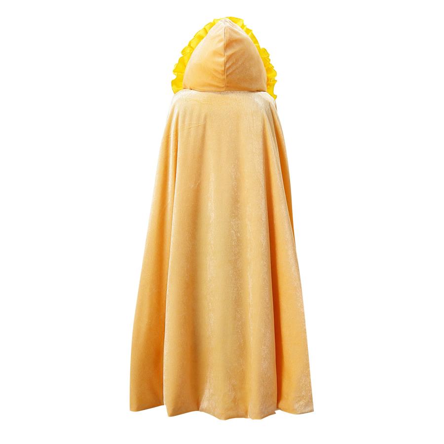プリンセスマント 子供 ロング フード付き ケープ 羽織り フリース素材 裏地付き 女の子 コスチューム ドレスアップ ハロウィン クリスマス |  | 15