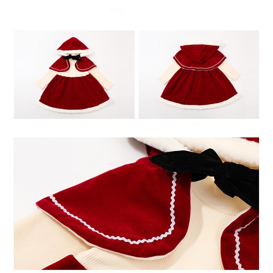 子供 サンタドレス 裏起毛 サンタ衣装 クリスマス衣装 ファー 女の子