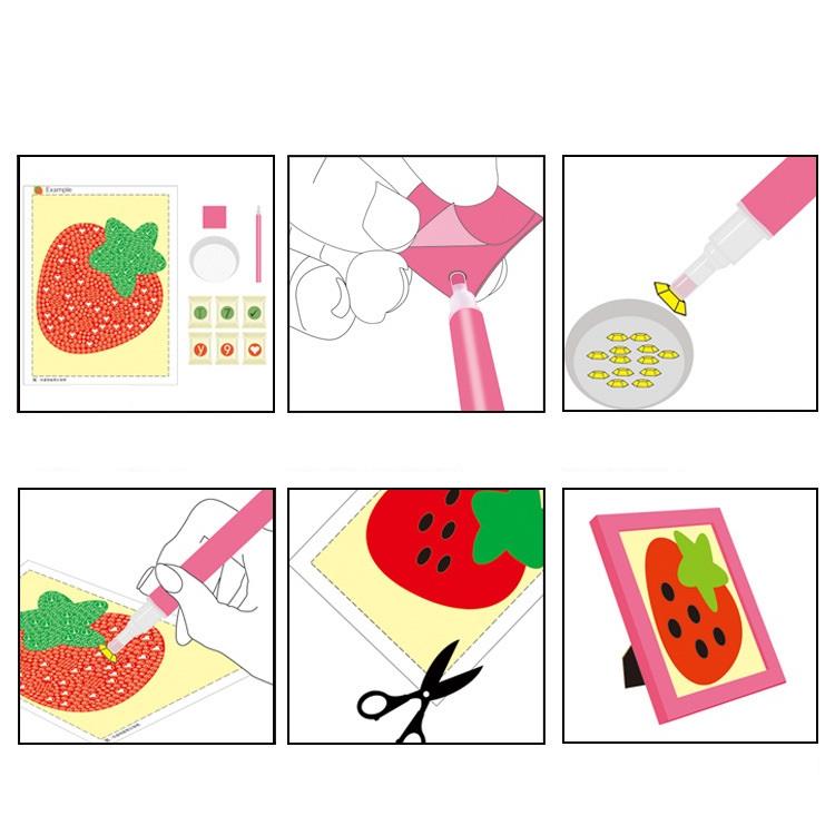 ダイヤモンドアート オーロラビーズ ダイヤモンド刺繍 フレーム付き