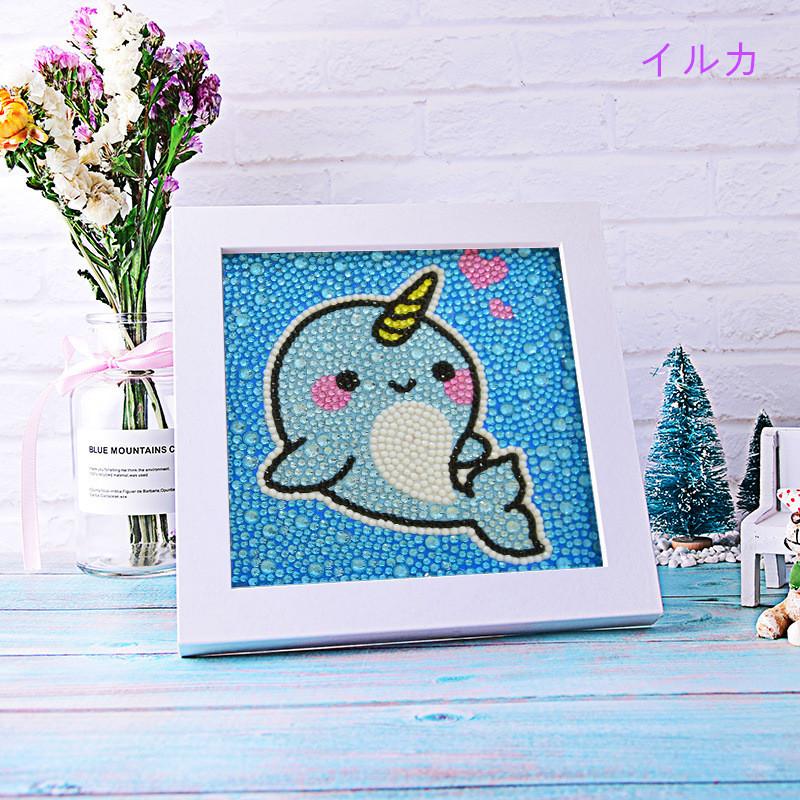 ダイヤモンドアート オーロラビーズ ダイヤモンド刺繍 フレーム付き