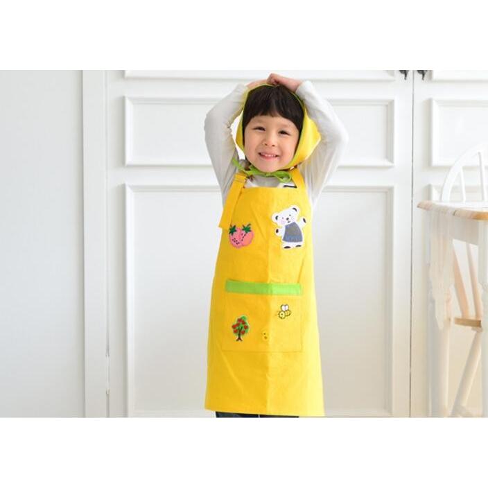 エプロン 子供用 三角巾 2点セット クッキングエプロン キッズ