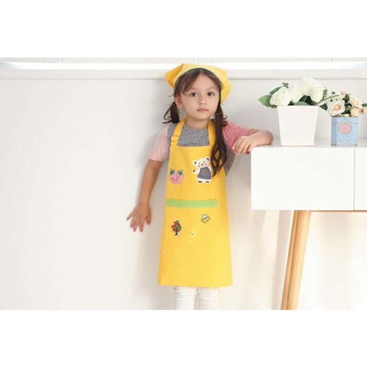 エプロン 子供用 三角巾 2点セット クッキングエプロン キッズ