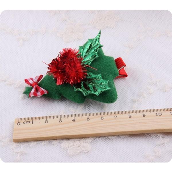 子供 ヘアアクセサリー 2点セット クリスマス サンタ クリスマスツリー