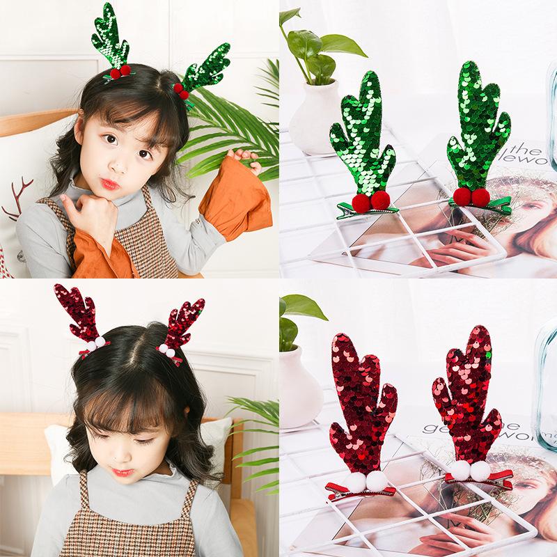 子供 クリスマス ヘアアクセサリー 6点セット 女の子 可愛い ヘア