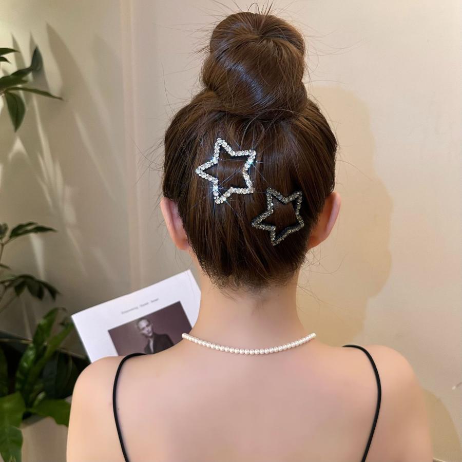 ヘアピン 星型 おしゃれ パッチン留め クリスタルヘアピン ヘアピン 星型 おしゃれ パッチン留め クリスタルヘアピン