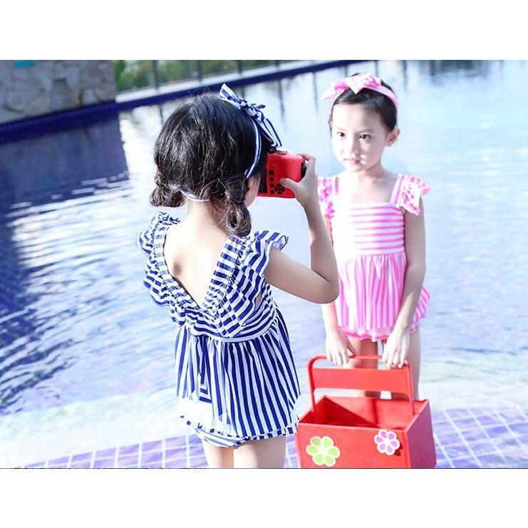 子供水着 こども用 女の子 セパレート 水着 ストライプ ボーダー