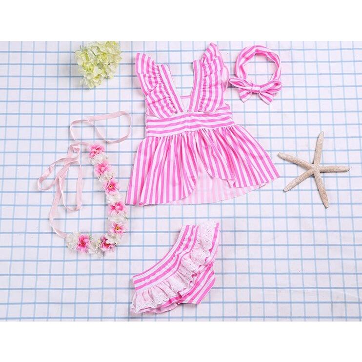 子供水着 こども用 女の子 セパレート 水着 ストライプ ボーダー