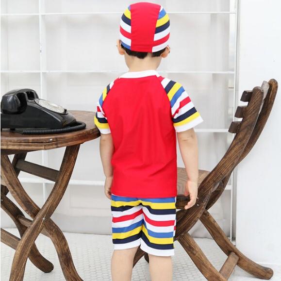 子供水着 ラッシュガード 3点セット 男の子 男児 キャップ付 キッズ