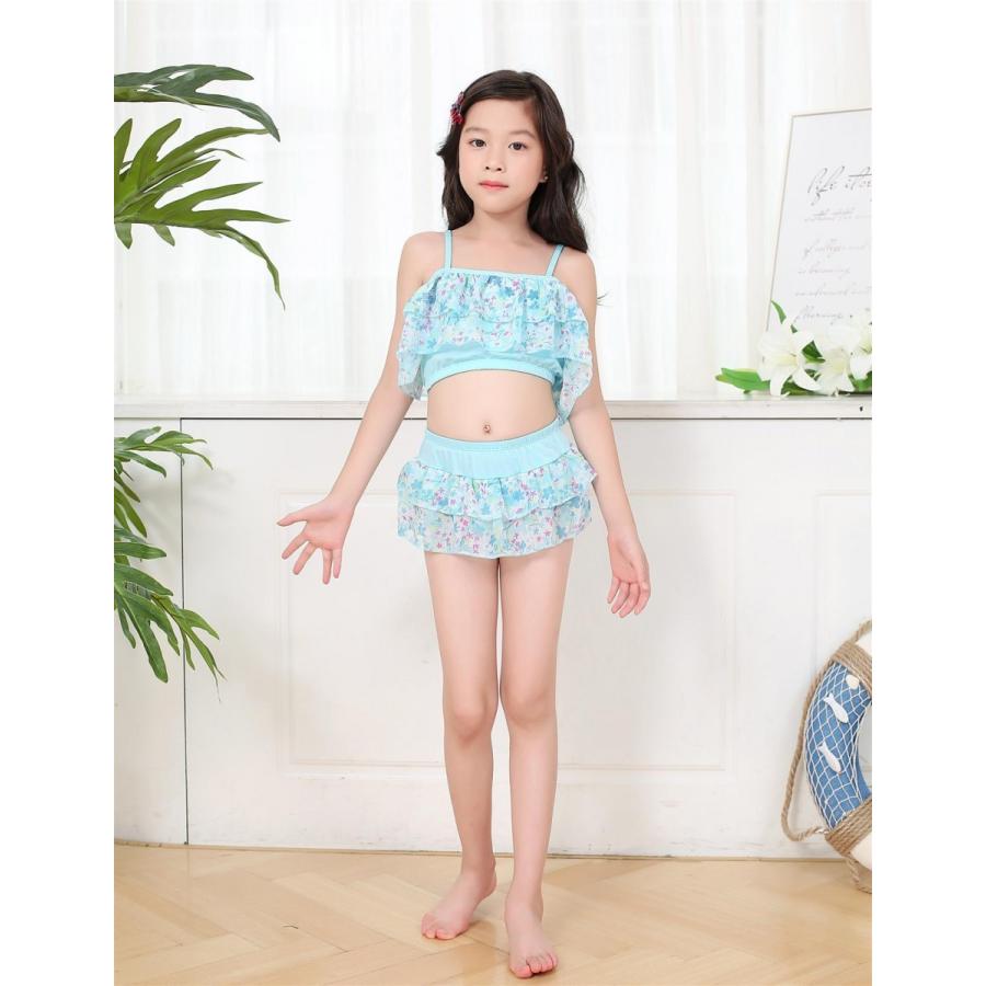 大人っぽい 子供水着 花柄 3way 水着 肩出し オフショルダー 2点セット スカート付き 女の子 水着セパレート キッズ ジュニア 110 1 130 140 150 Ms Mz038 Miso A Miso 通販 Yahoo ショッピング