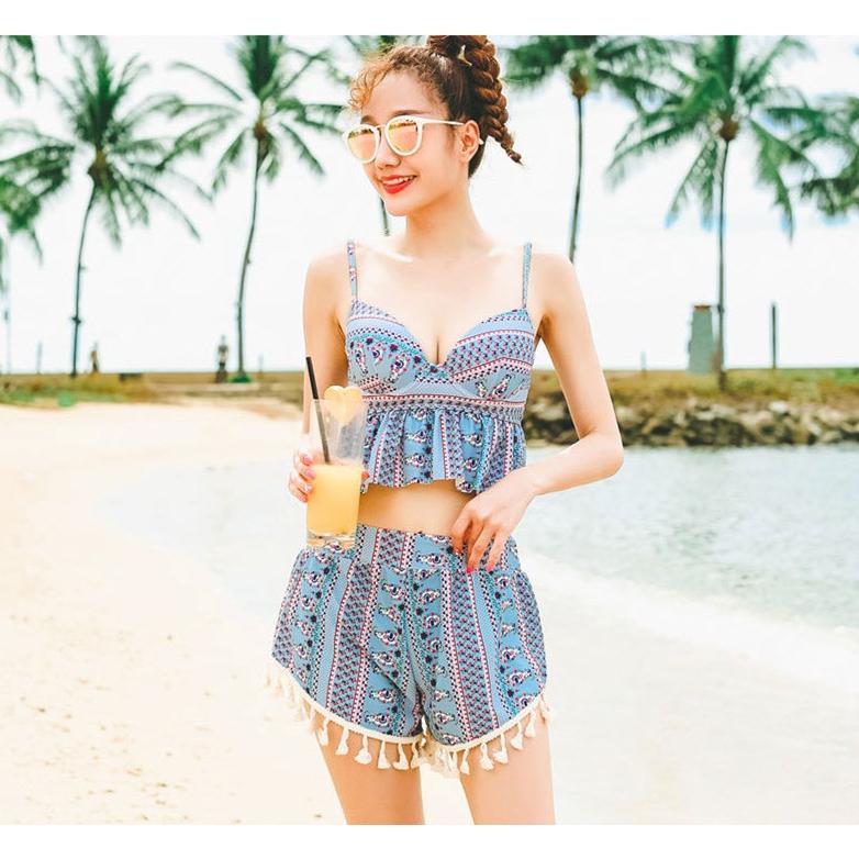 レディース水着 セパレート エスニック調 ビキニ レース 半袖 レディース水着 セパレート エスニック調 ビキニ レース 半袖