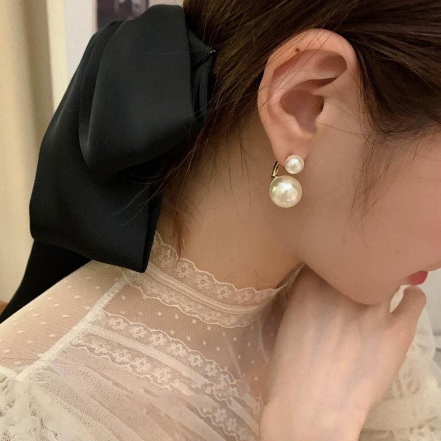 パール ピアス レディース 真珠 花 フラワー ぶら下がり 揺れる 