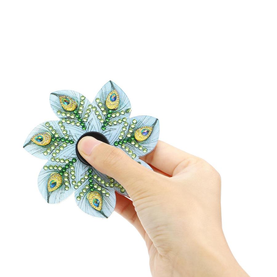 ハンドスピナー ダイヤモンドアート 指スピナー ダイヤモンド刺繍 9cm