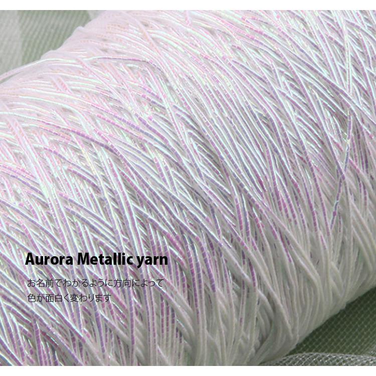 手編み糸 ) オーロラ メタリックヤーン Aurora Metallic yarn │ 100g