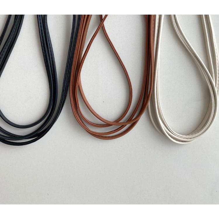 マクラメ手染め糸 手編み糸 ) ステッチ フェイクレザー ヤーン Stitch faux leather yarn