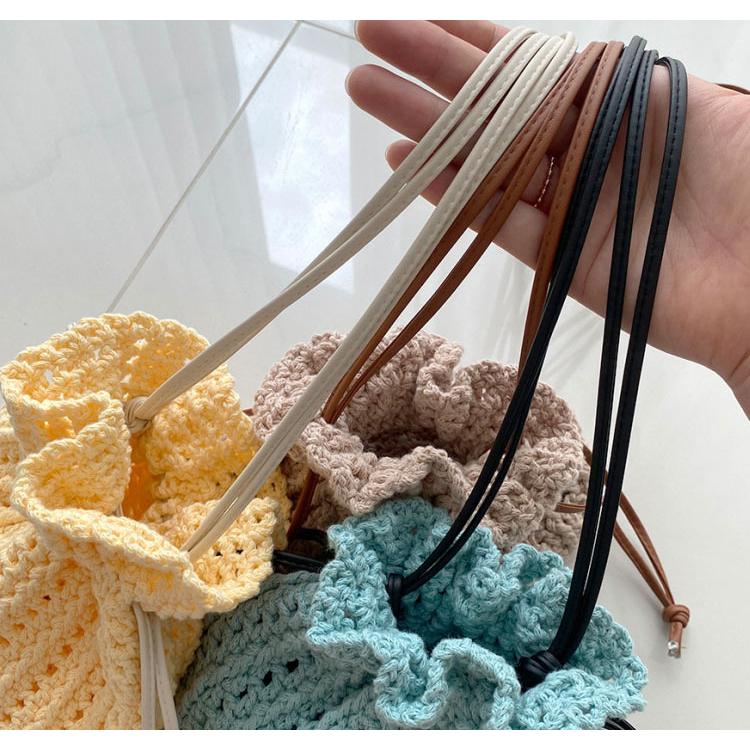 手編み糸 ) ステッチ フェイクレザー ヤーン Stitch faux leather yarn