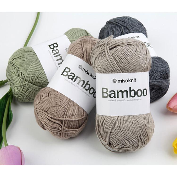 毛糸 ) bamboo mizi (バンブー 無地 ヤーン) yarn │ 50g 40色