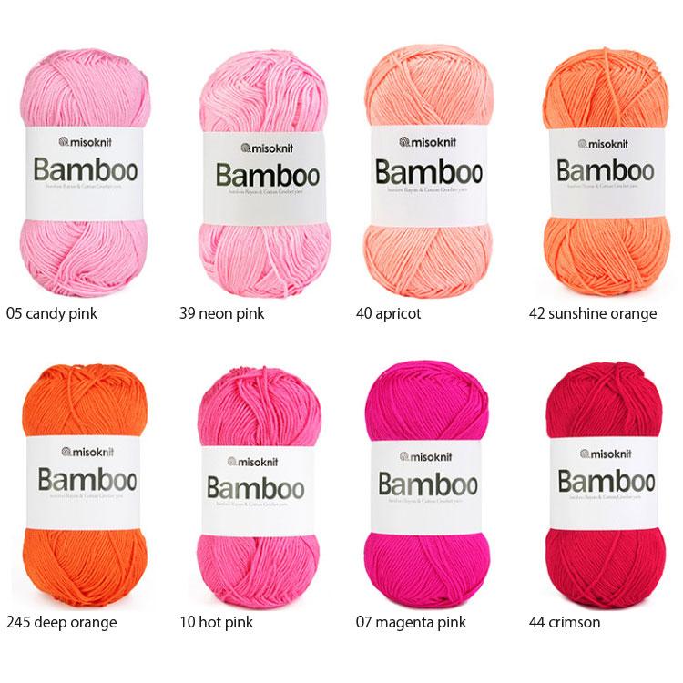 毛糸 ) bamboo mizi (バンブー 無地 ヤーン) yarn │ 50g 40色