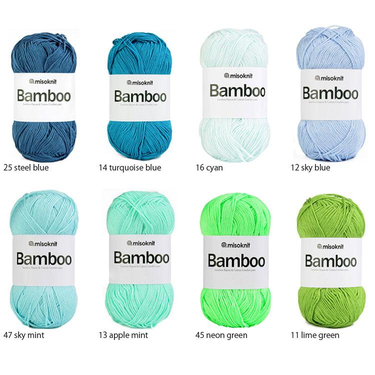 毛糸 ) bamboo mizi (バンブー 無地 ヤーン) yarn │ 50g 40色