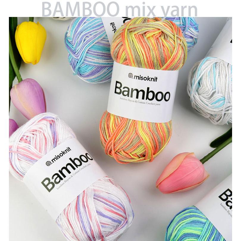毛糸 ) bamboo mix (バンブー ミックス ヤーン) yarn │ 50g 8色