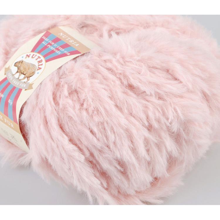 毛糸 ) ヌートリア フェイクファー Nutria fake Fur │ 80g 20色