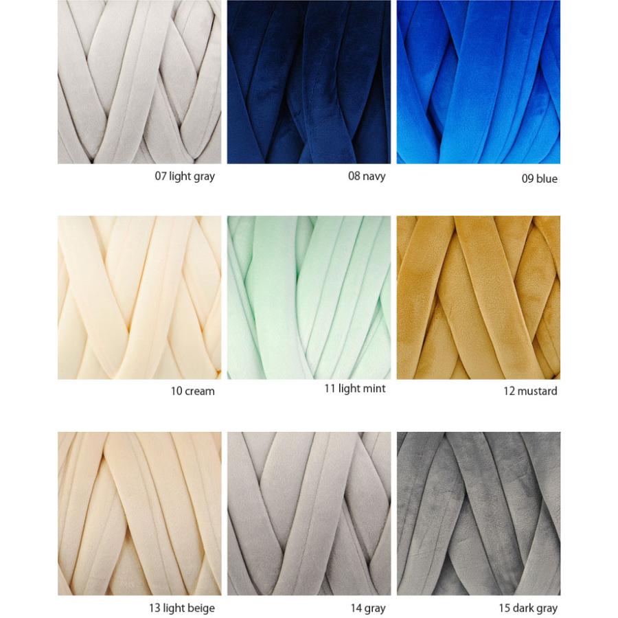 極太毛糸 ) チャンキーニット ベルベット Giant Velvet yarn │ 1kg 20