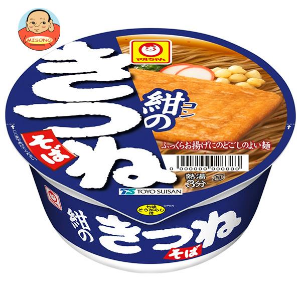 東洋水産 マルちゃん 紺のきつねそば(西向け) 88g×12個入｜ 送料別