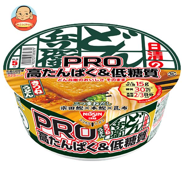日清食品 日清のどん兵衛PRO 高たんぱく&amp;低糖質 きつねうどん 86g×12個入｜ 送料別（Yahoo!・味園サポート ヤフー店）