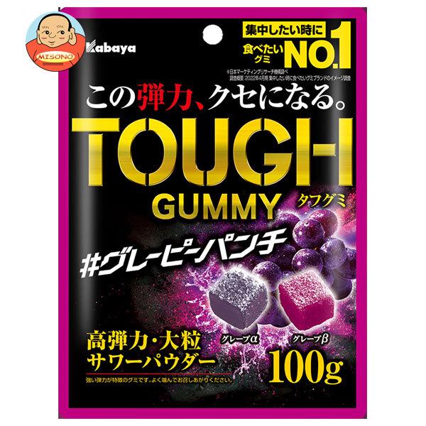Kabaya カバヤ タフグミ グレーピーパンチ 100g×6袋入｜ 送料別 : 味園